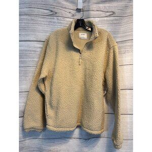 NWT Old Navy Beige Sherpa Zip-Up Jacket M